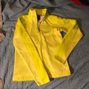 Quarter zip up fleece lined jacket